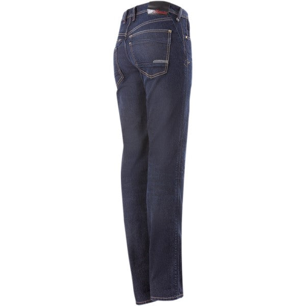 Pantalon de Moto Stella Angeles Femme Bleu Foncé de dos