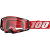 Lunettes de Motocross Armega Lentille Claire 100% Rouge