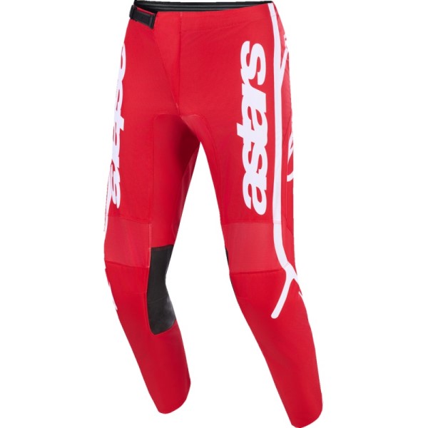 Pantalon de Motocross Fluid Apex Rouge/Blanc de face