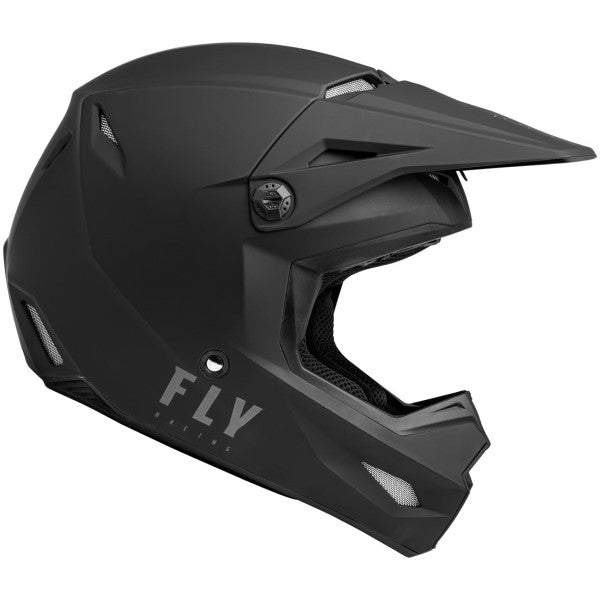 Casque de Motocross Fly Racing Kinetic Solid Junior Droite