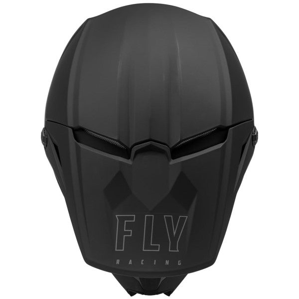 Casque de Motocross Fly Racing Kinetic Solid Noir Matte Dessus