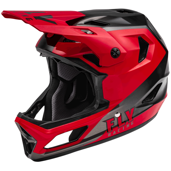 Casque de Vélo Intégral Fly Racing Rayce Junior Rouge Noir