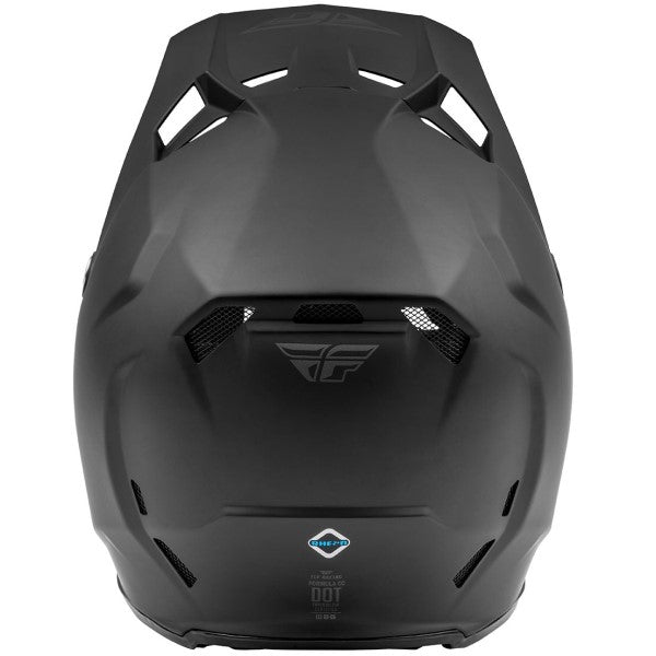 Casque de Motocross Fly Racing Formula CC Solid Junior Noir Arrière