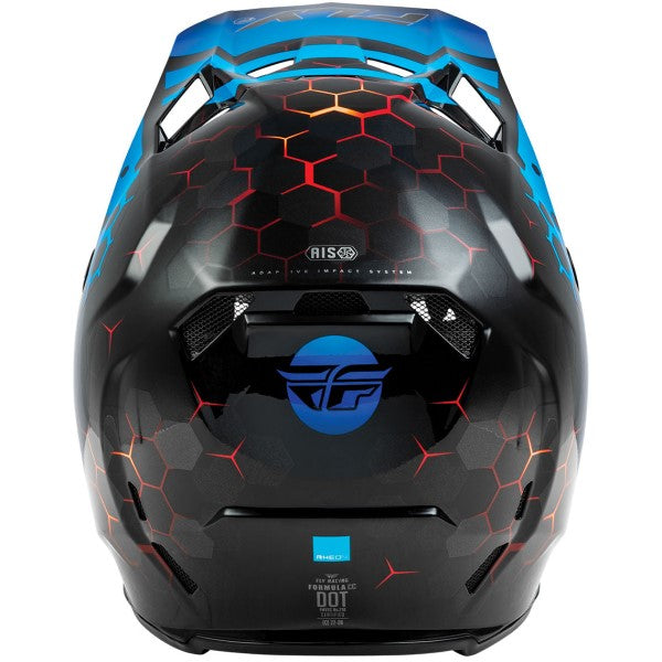 Casque de Motocross Formula CC Tektonic Junior Noir Bleu Arrière