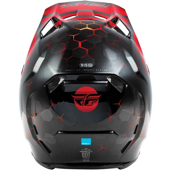Casque de Motocross Formula CC Tektonic Junior Noir Rouge Arrière