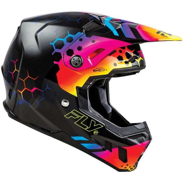 Casque de Motocross Formula CC Tektonic Junior Noir Sunset Droite