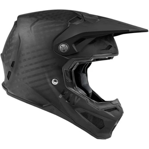 Casque de Motocross Formula Solid Carbone Noir Mat de gauche