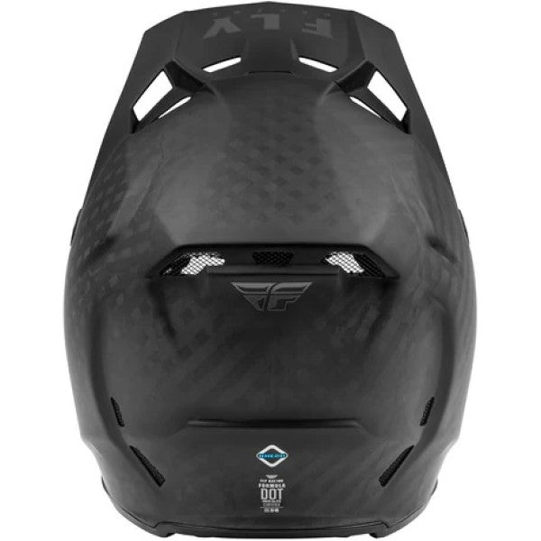 Casque de Motocross Formula Solid Carbone Noir Mat de dessus