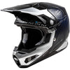 Casque de Motocross FLY Racing Formula S Carbone Legacy Bleu Argent