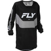 Chandail de Motocross Kinetic Junior/fly/noir gris, de face