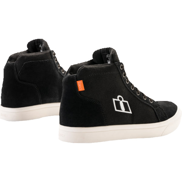 Bottes de Moto Carga Noir/Blanc, arrière