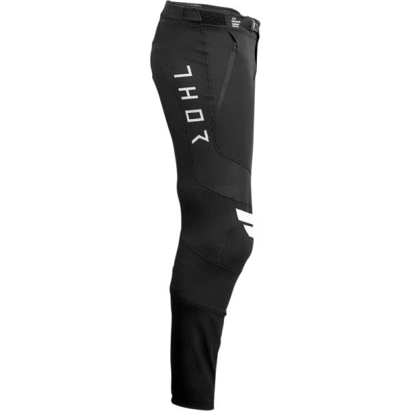 Pantalon de Vélo Assist Thor Noir/blanc, de profil