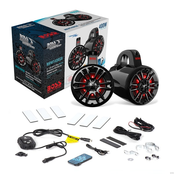 Système d'Enceintes à Arceau de Sécurité RVB 400W 4"