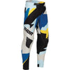 Pantalon de Motocross Sportmode Brave Bleu/Jaune incliné de face à gauche