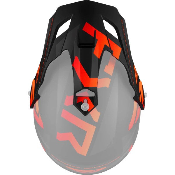 Palette de Motocross Torque X Team Noir/Orange de dessus