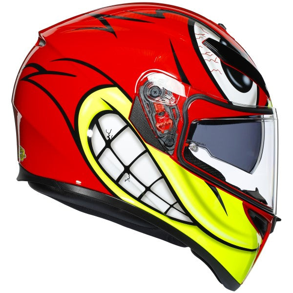 Casque Intégral de Moto Birdy | Rouge, le côté droit