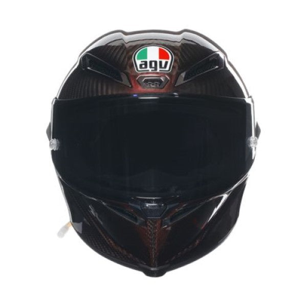 Casque Intégral de Moto PISTA GP RR Mono Iridium Carbone Rouge, de face