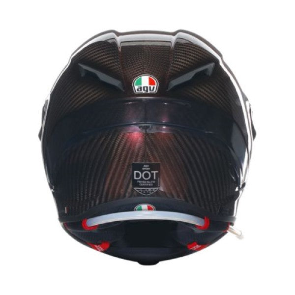 Casque Intégral de Moto PISTA GP RR Mono Iridium Carbone Rouge, Dos