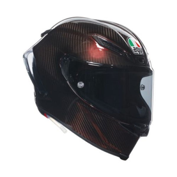 Casque Intégral de Moto PISTA GP RR Mono Iridium Carbone Rouge, côté droit
