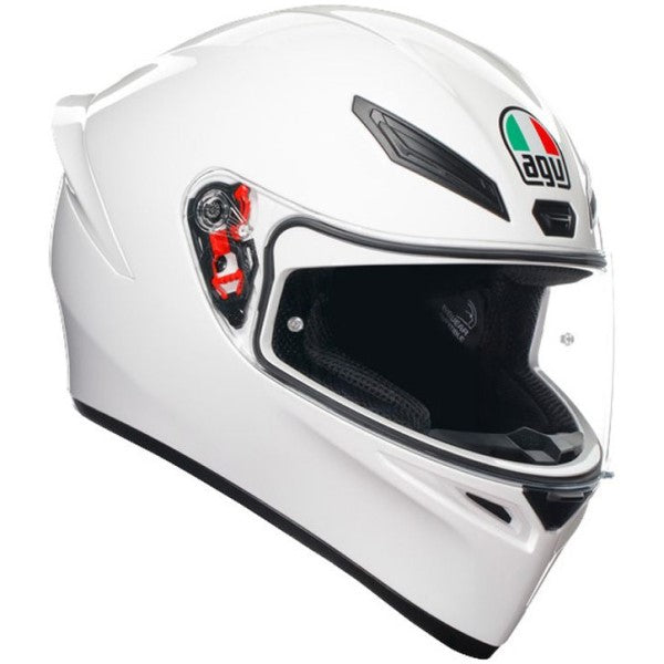 Casque Intégral de Moto K1 S Mono Blanc de gauche