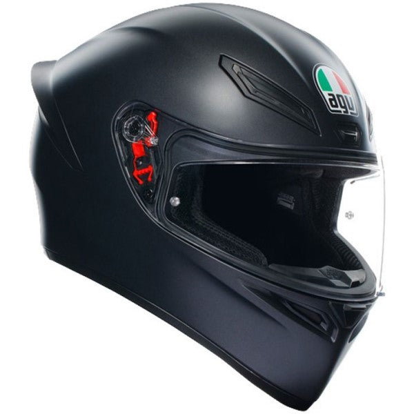 Casque Intégral de Moto K1 S Mono Noir Mat de gauche