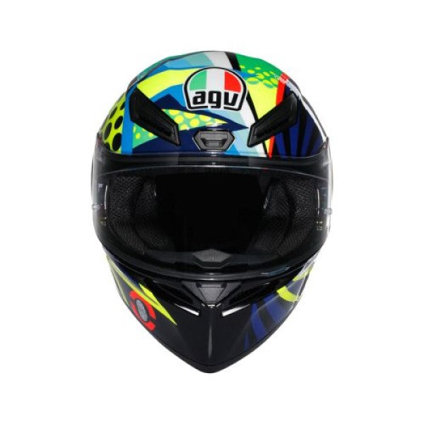 Casque Intégral de Moto K1 S Rossi Winter Test Multicolore, de face