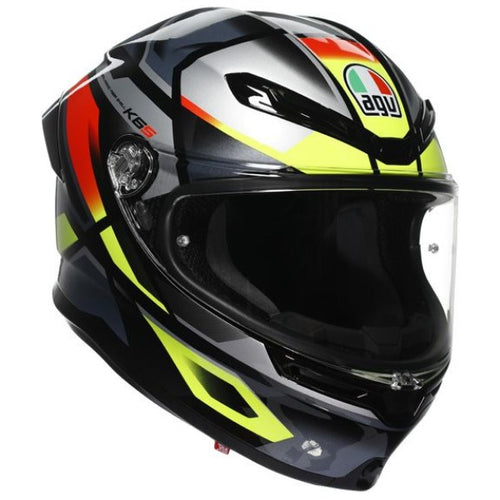 Casque Intégral de Moto K6 S Erazer AGV noir et multi, de 3/4
