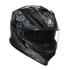 Casque Intégral de Moto K7 Damascus Noir, de face