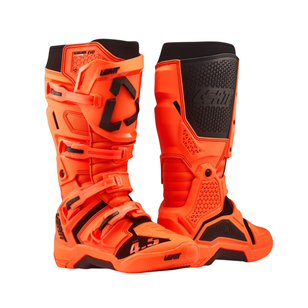 Bottes de Motocross 4.5 Evo/Leatt, orange, de paire