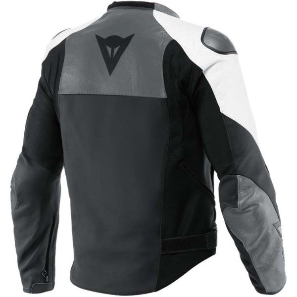 Manteau de Moto Dainese Sportiva Noir/Gris côté arrière