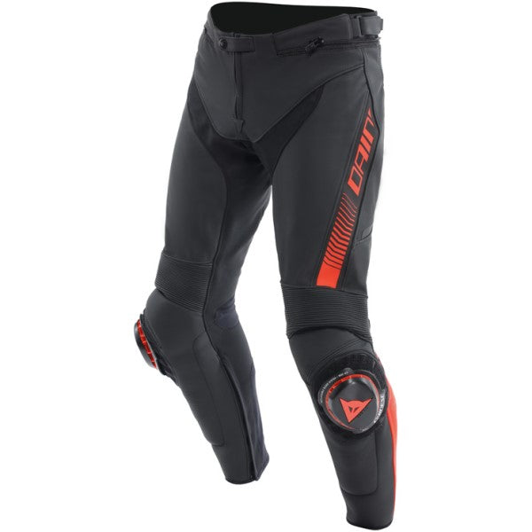 Pantalon de Moto Super Speed Rouge/Noir côté avant