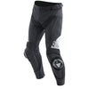 Pantalon de Moto Cuir Delta 4 Noir/Blanc Avant