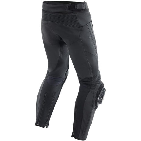 Pantalon de Moto Cuir Delta 4 Noir/Blanc Arrière