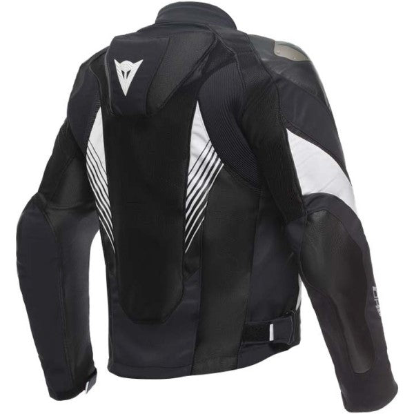 Manteau de Moto Super Rider 2 Absolutshell Noir/Blanc côté arrière