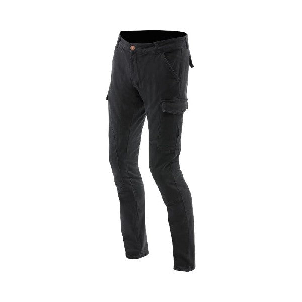 Jean de Moto Cargo Slim Tapered/ Dainese/ noir de face