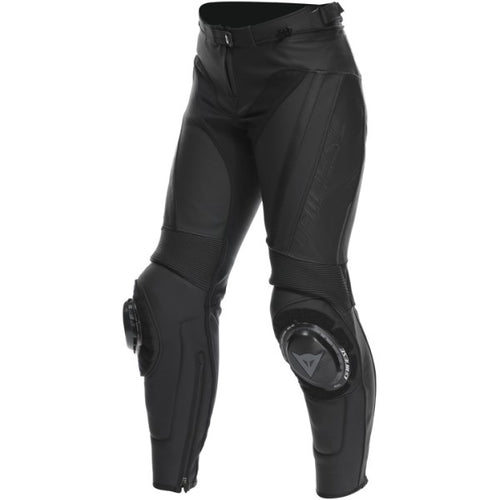 Pantalon de Moto Delta 4 Femme Noir de face