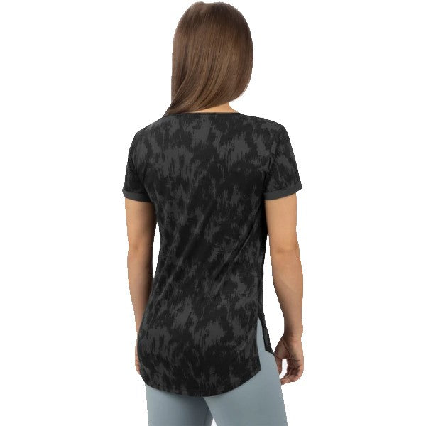 T-Shirt Lotus Active Femme Noir Dos