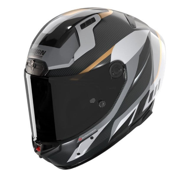 Casque Intégral de Moto X-804 RS UC LESMO Nolan Gris, vue 3/4 haut