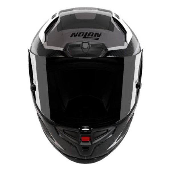 Casque Intégral de Moto X-804 RS UC LESMO Nolan Noir/Blanc, de face