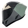 Casque Intégral de Moto X-804 RS UC BLOCCO Nolan Noir/Vert, vue 3/4