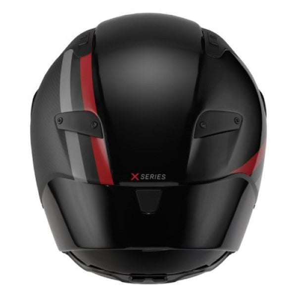 Casque Intégral de Moto X-804 RS UC GEMINI Nolan Noir/Rouge/Anthracite, arrière