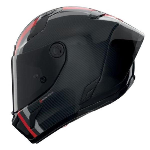 Casque Intégral de Moto X-804 RS UC GEMINI Nolan Noir/Rouge/Anthracite, vue 3/4