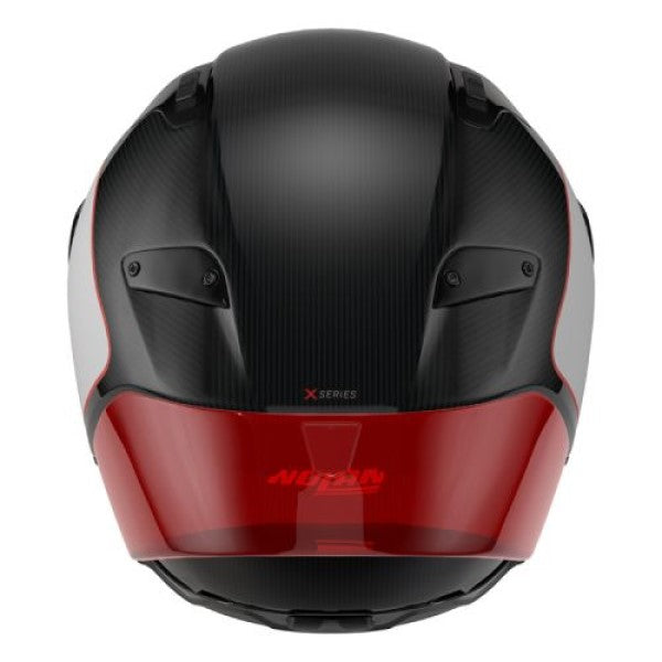 Casque Intégral de Moto X-804 RS UC ASSO DI PICCHE Nolan Blanc/Rouge, arrière