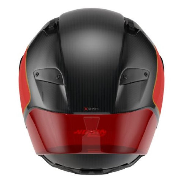 Casque Intégral de Moto X-804 RS UC ASSO DI PICCHE Nolan Rouge/Noir, arrière