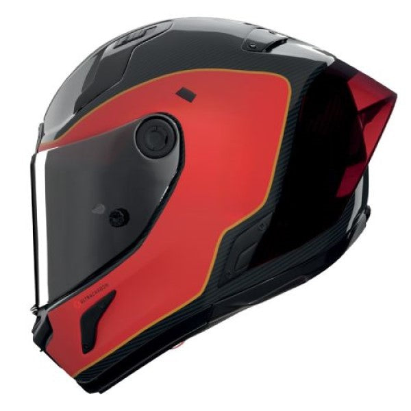 Casque Intégral de Moto X-804 RS UC ASSO DI PICCHE Nolan Rouge/Noir, vue 3/4