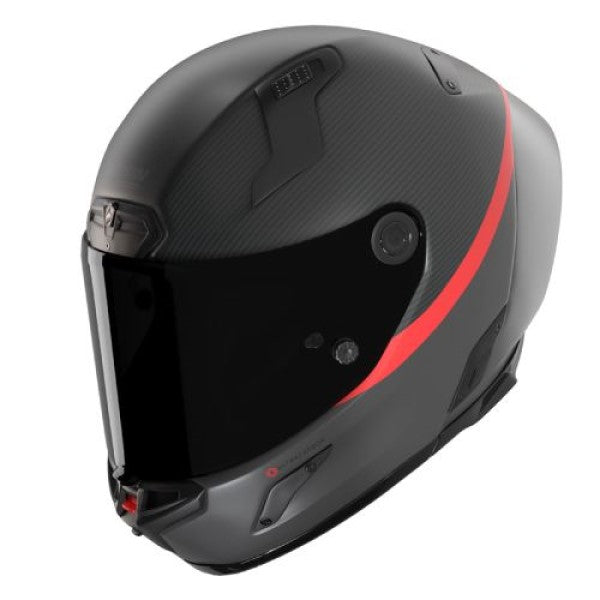 Casque Intégral de Moto X-804 RS UC D.O.C. Nolan Noir/Carbone, vue 3/4