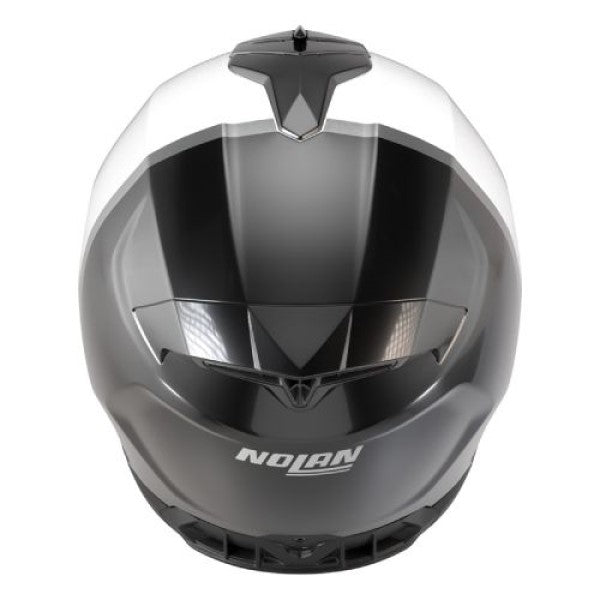 Casque Intégral de Moto N80-8 Verniciatura Speciale Nolan Blanc/Noir, arrière 