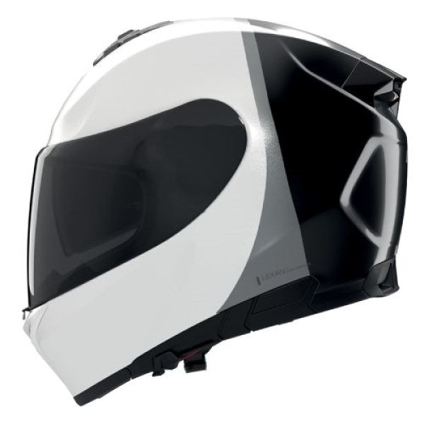 Casque Intégral de Moto N80-8 Verniciatura Speciale Nolan Blanc/Noir, vue 3/4