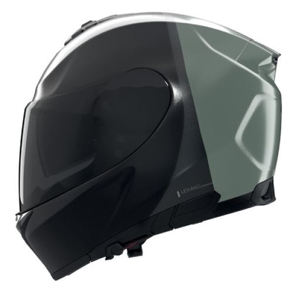 Casque Intégral de Moto N80-8 Verniciatura Speciale Nolan Noir/ Vert, vue 3/4
