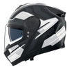 Casque Intégral de Moto N80-8 TRITTICO Nolan Noir/Blanc/Anthracite, vue 3/4